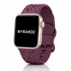 Apple Watch Rosy szilikon óraszíj-bordó 44/45/46/49 mm