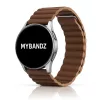 MYBANDZ Mágneses loop bőróraszíj /barna// 22mm