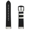 MYBANDZ Kívül puha bőr belül szilikon óraszíj /fehér/ / 22mm