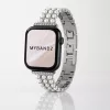 Apple Watch gyöngysoros fém óraszíj-ezüst /40/41 és 42 mm