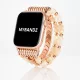 Apple Watch gyöngyös fém óraszíj-rosegold /44/45//46/49 mm