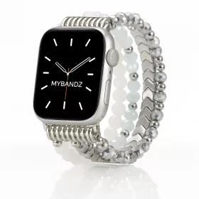   Apple Watch gyöngyös fém óraszíj-ezüst /40/41 és 42 mm