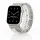 Apple Watch gyöngyös fém óraszíj-ezüst /44/45//46/49 mm