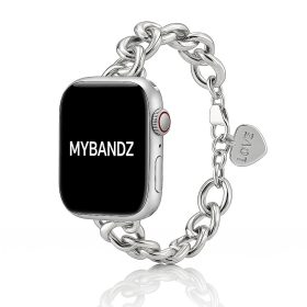   Apple Watch Love fém karkötő szíj-ezüst /44/45//46/49 mm