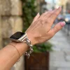 Apple Watch Love fém karkötő szíj-ezüst /44/45//46/49 mm