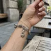 Apple Watch Love fém karkötő szíj-ezüst /40/41 és 42mm