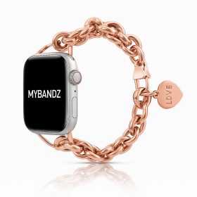   Apple Watch Love fém karkötő szíj-rosegold /40/41 és 42mm