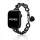 Apple Watch Love fém karkötő szíj-fekete /44/45//46/49 mm