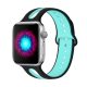 Apple Watch szilikon óraszíj /fekete-menta/ 38/40/41 mm