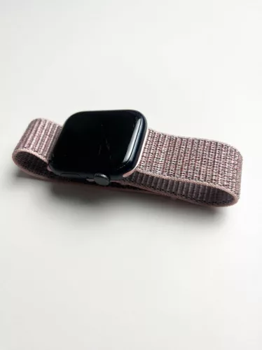 Apple Watch rugalmas szövet óraszíj /rózsaszín - homok/ 40/41 és 42mm