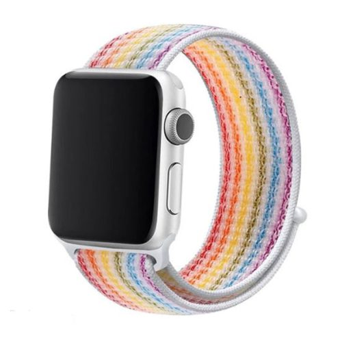 Apple Watch rugalmas szövet óraszíj /szivárvány/ 40/41 és 42mm