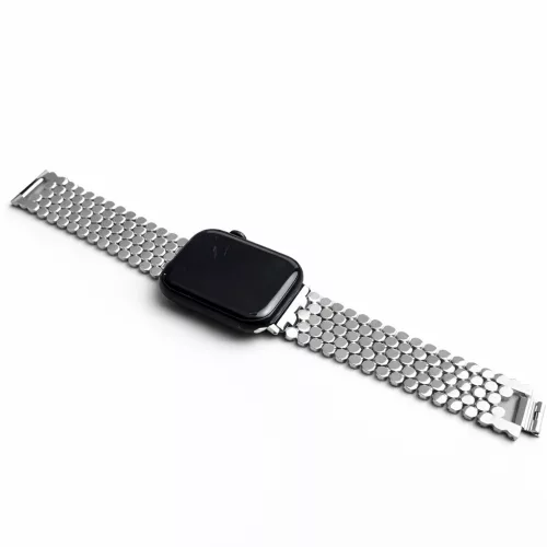 Apple Watch Róma fém óraszíj /ezüst/ 44/45/46/49 mm