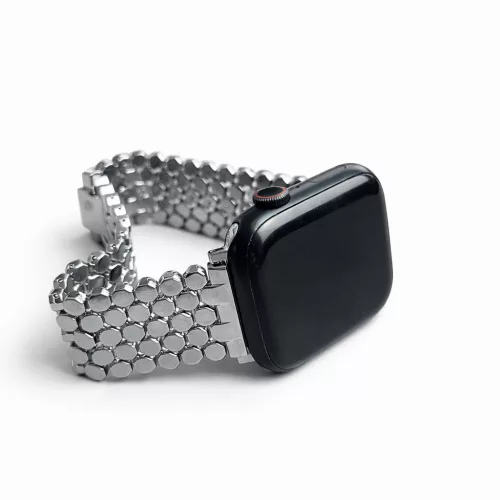 Apple Watch Róma fém óraszíj /ezüst/ 44/45/46/49 mm
