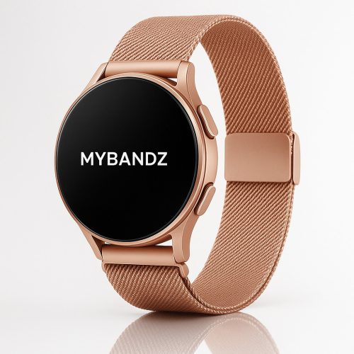 MYBANDZ Csatos milánói  fém óraszíj / rosegold / 20mm