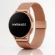 MYBANDZ Csatos milánói  fém óraszíj / rosegold / 20mm