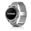 MYBANDZ Csatos milánói  fém óraszíj /ezüst / 20mm