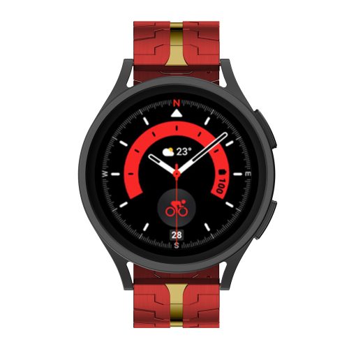 Mybandz Space fém óraszíj /piros-arany/ 20 mm