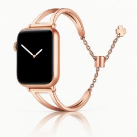 Apple Watch láncos fém óraszíj- rosegold/40/41 és 42 mm
