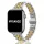 Apple Watch "Pearlmaster" láncszemes vékony fém óraszíj-ezüst-rosegold / 44/45/46 és 49 mm