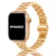 Apple Watch "Pearlmaster" láncszemes vékony fém óraszíj-rosegold / 44/45/46 és 49 mm