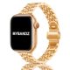 Apple Watch "Pearlmaster" láncszemes vékony fém óraszíj-rosegold / 40/41 és 42 mm