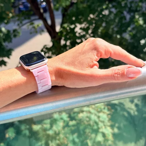Apple Watch Marble kerámia óraszíj-rózsaszín/  42/44/45/49