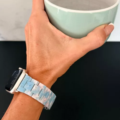 Apple Watch Marble kerámia óraszíj-kék márvány/ 40/41 és 42 mm