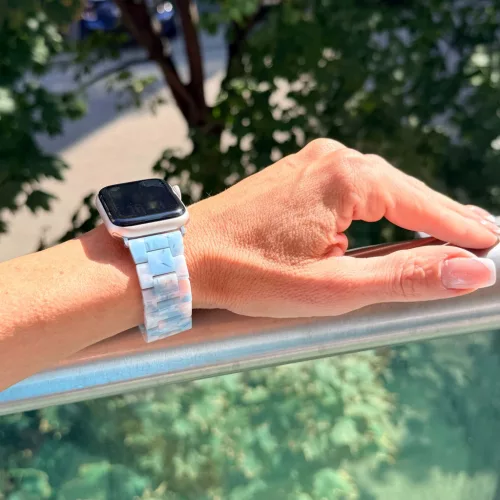 Apple Watch Marble kerámia óraszíj-kék márvány/ 40/41 és 42 mm
