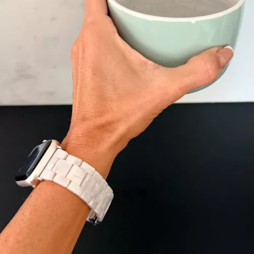 Apple Watch Marble kerámia óraszíj-fehér márvány/ 40/41 és 42 mm