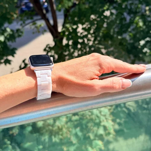 Apple Watch Marble kerámia óraszíj-fehér/ 40/41 és 42 mm