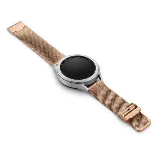 Mybandz Csatos milánói fém óraszíj-Samsung Galaxy Watch 4-5-6-7/rosegold/20mm