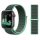 Apple Watch rugalmas szövet óraszíj /mentazöld/ 44/45/46/49 mm