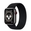 Apple Watch fonott rugalmas szövet óraszíj /fekete/ 40/41 és 42 mm