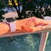 Apple Watch fonott rugalmas szövet óraszíj /levendula/ 40/41 és 42 mm