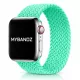 Apple Watch fonott rugalmas szövet óraszíj /mentazöld/ 44/45/46/49 mm