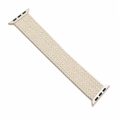 Apple Watch fonott rugalmas szövet óraszíj /bézs/ 44/45/46/49 mm