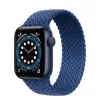 Apple Watch fonott rugalmas szövet óraszíj /mélykék/ 44/45/46/49 mm