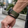 MYBANDZ Szövet óraszíj-zöld(26mm QuickFit )