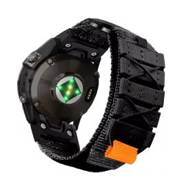   Mybandz Military tépőzáras szövet szíj-fekete(26mm QuickFit )