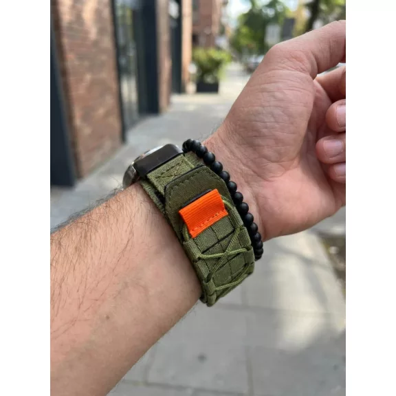Mybandz Military tépőzáras szövet szíj-khaki(Garmin 26mm QuickFit )