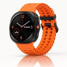   Mybandz Waves szilikon szíj-narancs/Samsung Galaxy Watch Ultra