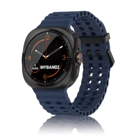   Mybandz Waves szilikon szíj-sötétkék/Samsung Galaxy Watch Ultra