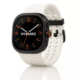   Mybandz Waves szilikon szíj-fehér/Samsung Galaxy Watch Ultra