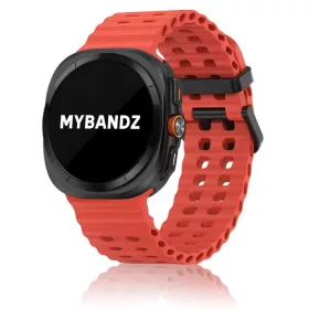   Mybandz Waves szilikon szíj-piros/Samsung Galaxy Watch Ultra