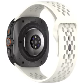   Mybandz Lélegző szilikon szíj-bézs/Samsung Galaxy Watch Ultra