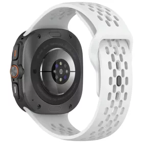   Mybandz Lélegző szilikon szíj-fehér/Samsung Galaxy Watch Ultra