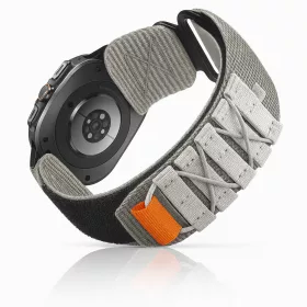   Mybandz Military tépőzáras szövet szíj-szürke-fekete/Samsung Galaxy Watch Ultra