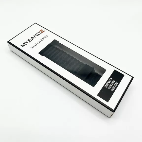 Mybandz Marine szövet szíj-fekete/Samsung Galaxy Watch Ultra-Ultra2