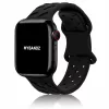 Apple Watch BraidLoop szilikon óraszíj/fekete/44/45/46 és 49 mm
