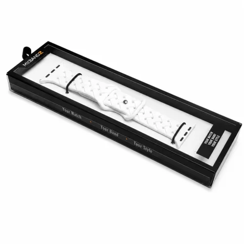 Apple Watch BraidLoop szilikon óraszíj/fehér/40/41 és 42 mm